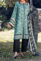 ARTICHOKE - Peach Printed Unstitched Suit 3 Pc - 3186